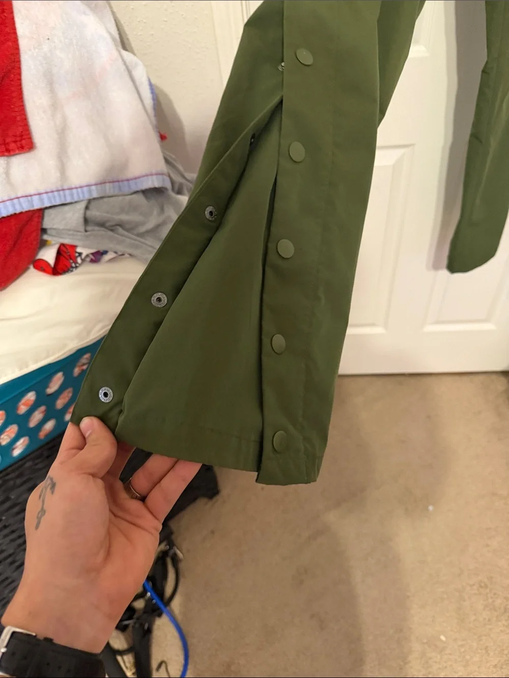 Men's Olive Green Cargo flare pants  Pants